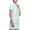 adidas T Shirts Women's Blue Crew Neck Moderate Straight Fit HS9015