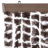 VidaXL Insektenschutz-Vorhang Braun und Weiß 90x220 cm Chenille