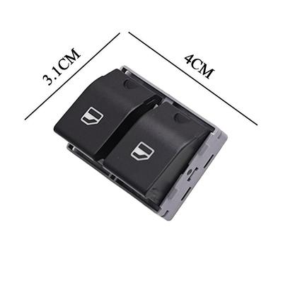 Compatible Car Window Glass Lifter Switch for Volkswagen Golf, Polo, Bora, and Seat Ibiza Models.