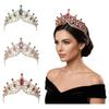 Gorgeous Baroque Queen Tiaras Elegant Rhinestone Tiara Bridal Wedding Headwear Wedding Bride