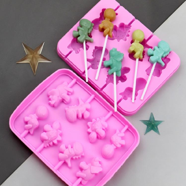 Cute Dinosaur Cookie Mould Food Grade Silicone Easy Clean Baking Utensils Gift