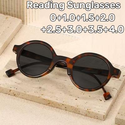 Retro Runde Rahmen Lesebrille Unisex Vintange High-Definition und Komfortabel Blaulichtfilter Presbyopie Brille Bis +4.0
