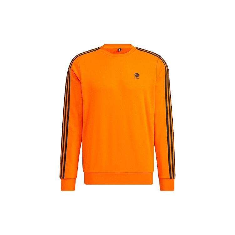 Men s adidas neo Ce 3s Swt Casual Sports Round Neck Pullover Orange HD4669 M