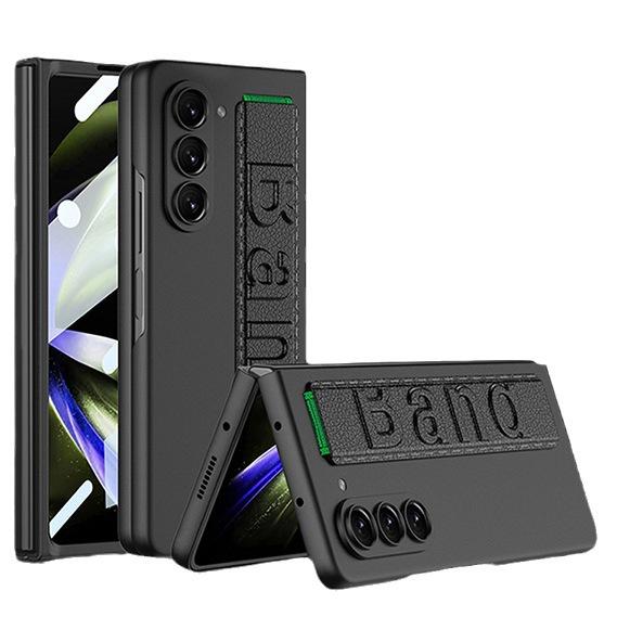 Original GKK Grip Case For Samsung Galaxy Z Fold 5 ZFold5 Stretch Wristband Band With Glass Film Matte Hard PC Protective Cover