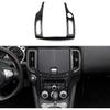 Carbon Fiber Style Center Console Air Outlet AC Vent Frame Cover Trim Accessories for Nissan 370Z