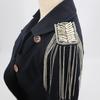 Charming Ornamental Accessories Tassel Chain Decorate Shiny Shoulder Tassels Handmade Epaulet Jewelry