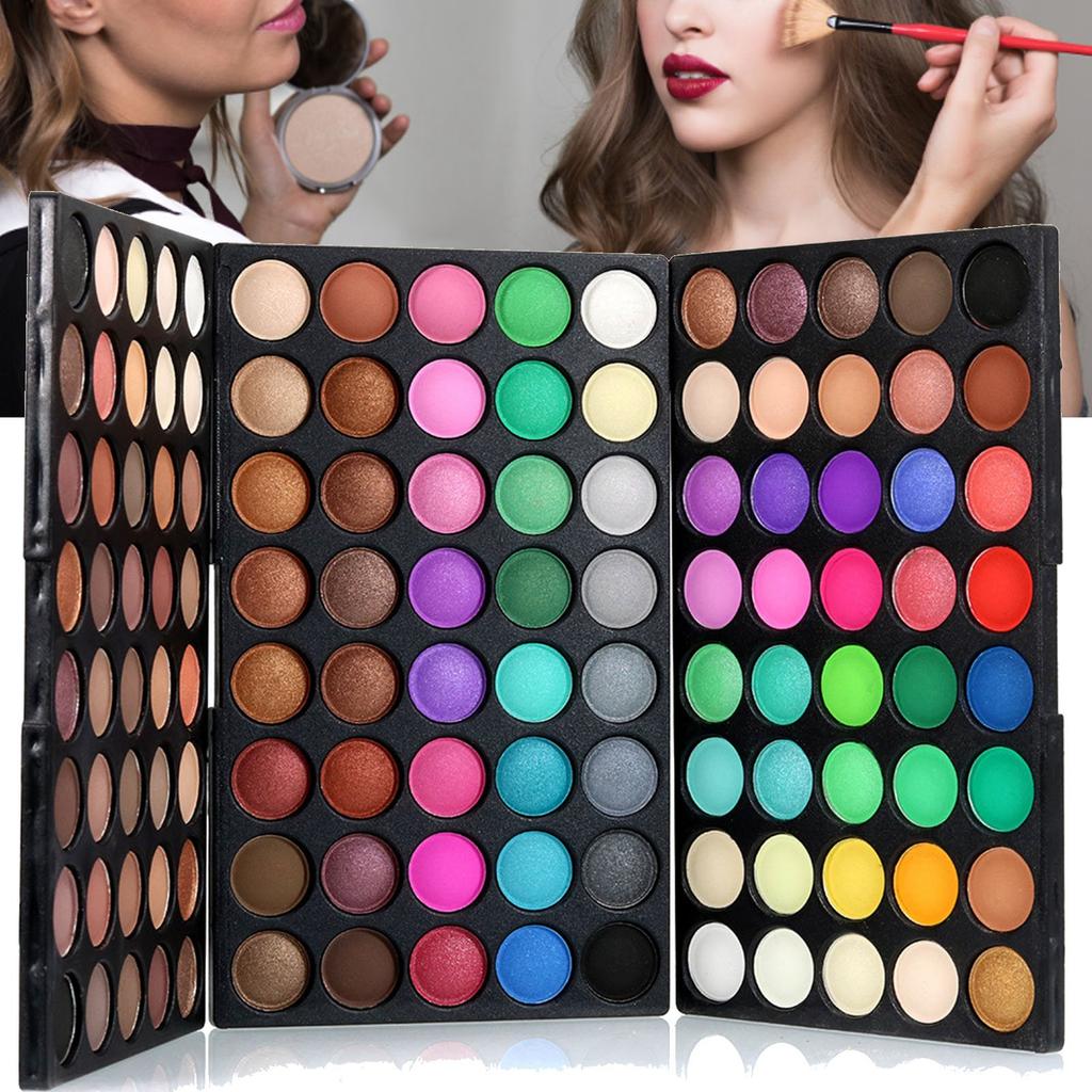 120 Colors Eyeshadow Palette Long Lasting Glitter Matte Eye Shadow Palette for Eye Makeup