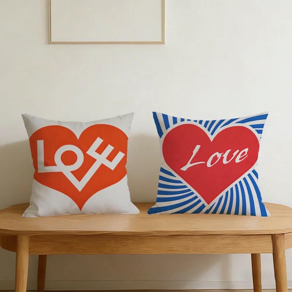 love flower fashion cushion cover For Pillow Printing Sofa Decoration Home Car Room Coffee Shop Office Nordic Simplicity