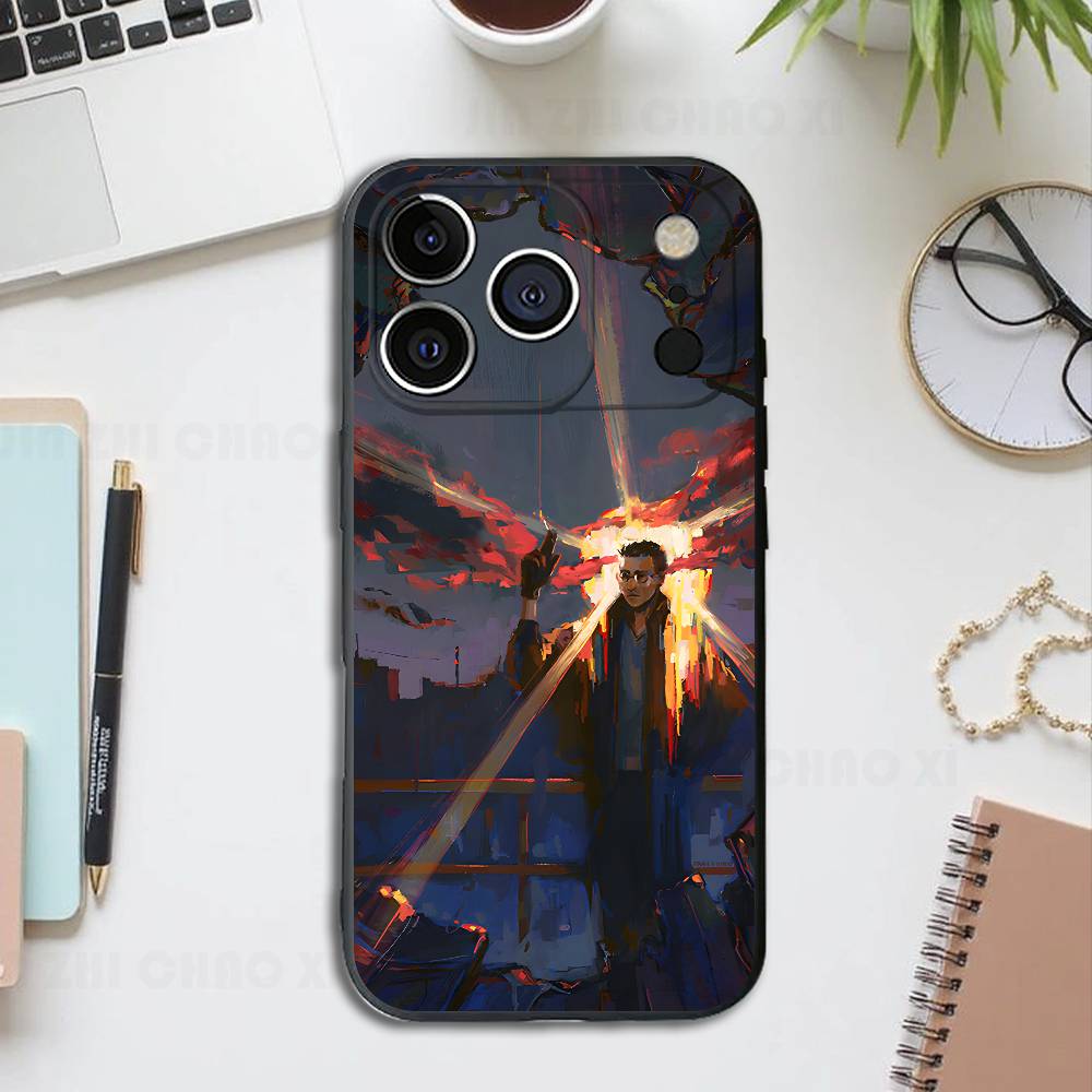 

Disco Elysium Game Black Phone Case For IPhone 17 16 15 14 13 12 13 12 11 Pro Max Plus XS XR Silicone Soft Back Cover iPhone14Plus