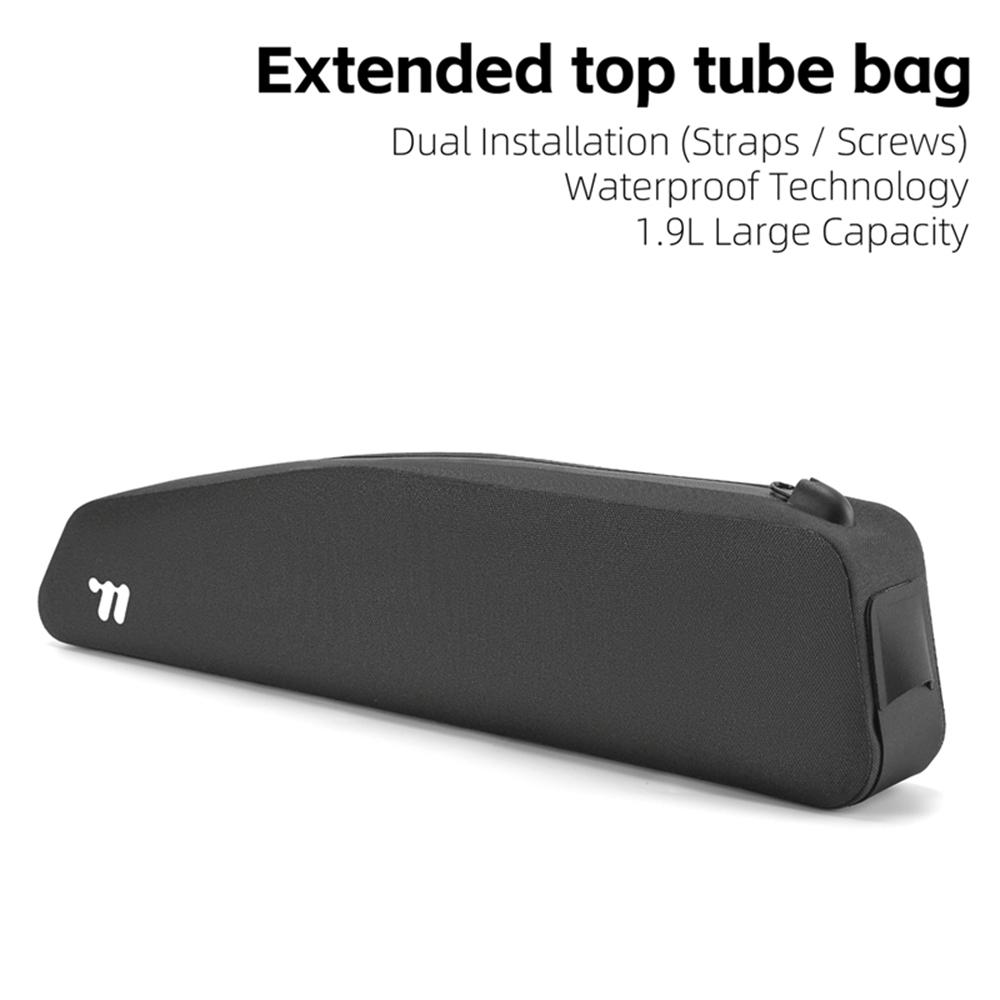 WEST BIKING YP0707426 For Bicycle Top Tube Bag Waterproof Extended TPU Road Bike Frame Bag