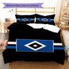 Hamburger Sv Pattern Bedding Set Quilt Cover Pillowcase Home Decor Gift (1 * Duvet Cover + 2 * Pillowcase, Without Core)