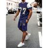 Men's Short-sleeved Shorts Casual Suit Fashionable Simple Sports Suit Comfortable Breathable Unisex Sports Clothing