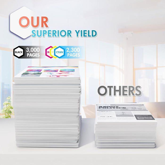 Compatible Toner - LAMPE DU PARFUMEUR - TN-243CMYK - Pack of 4 - Multi-colors - 3000 Pages Per Black