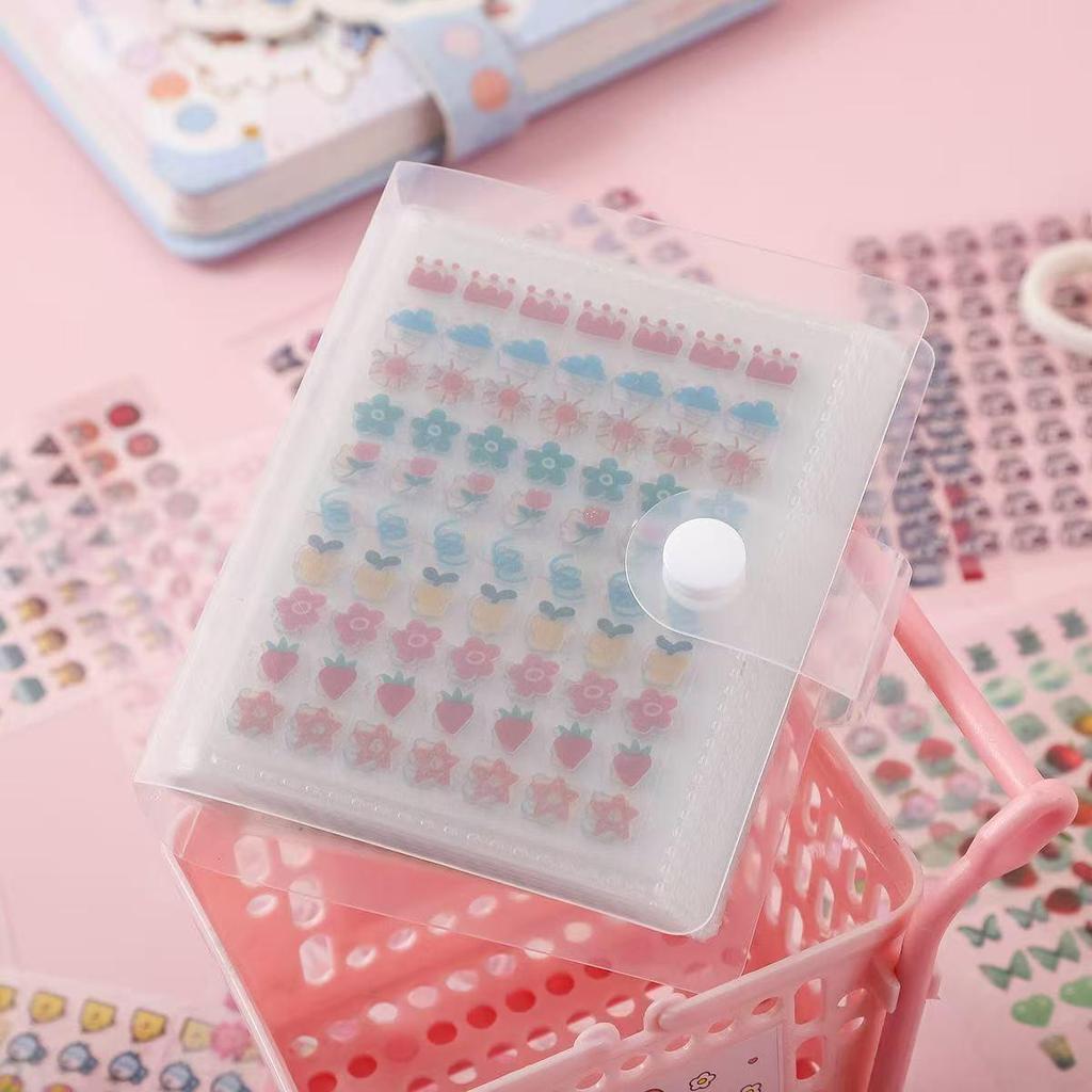 Nail Art Sticker Album: Frosted Cover Minimalist Portable Organizer