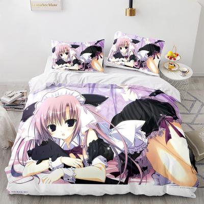 Kotori Itsuka Cosplay Bedding Set Anime Date A Live Costume Duvet Cover Set Double King Twin Full Size Bed Linen Boys Adult Gift