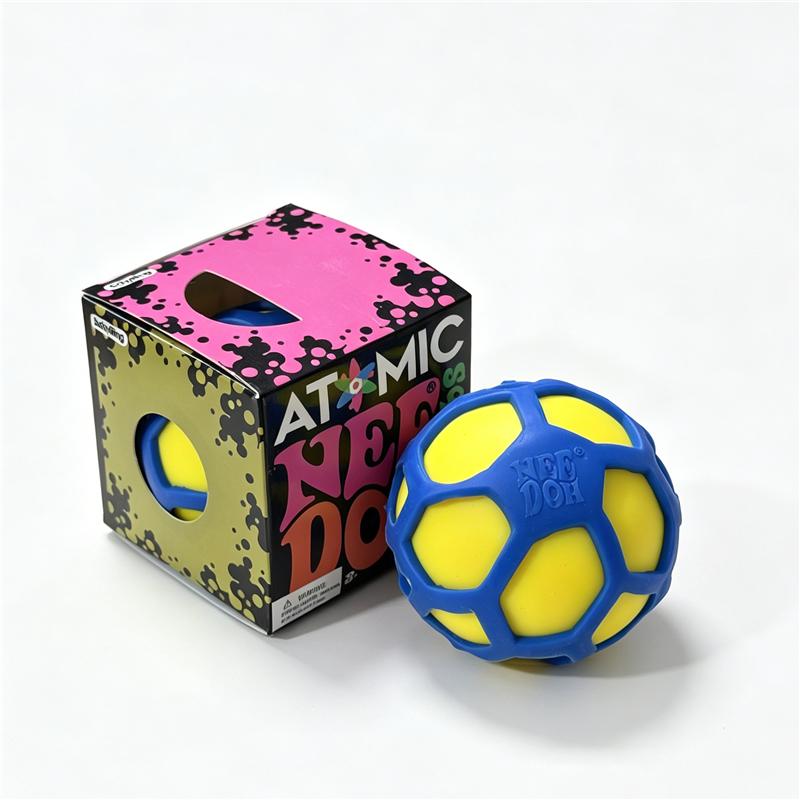 Atomic Needoh Pop-Out Mesh Ball Sensory Therapy Toy Non-Toxic Multicolored Knead Stretch Anxiety Relief Office Desk Fidget Toy