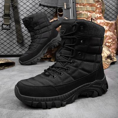 Herrenstiefel Hochwertige Wanderstiefel Herren-Outdoorstiefel rutschfeste High-Top-Trainingsstiefel Herren-Dschungeljagdstiefel in Übergröße