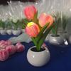 Rechargeable LED Tulip Night Light: Indoor Simulated Bouquet for a Warm Bedside Atmosphere