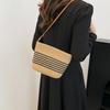 French Vintage Woven Bag For Women With Pu And Straw Material Ideal For Casual Daily Use