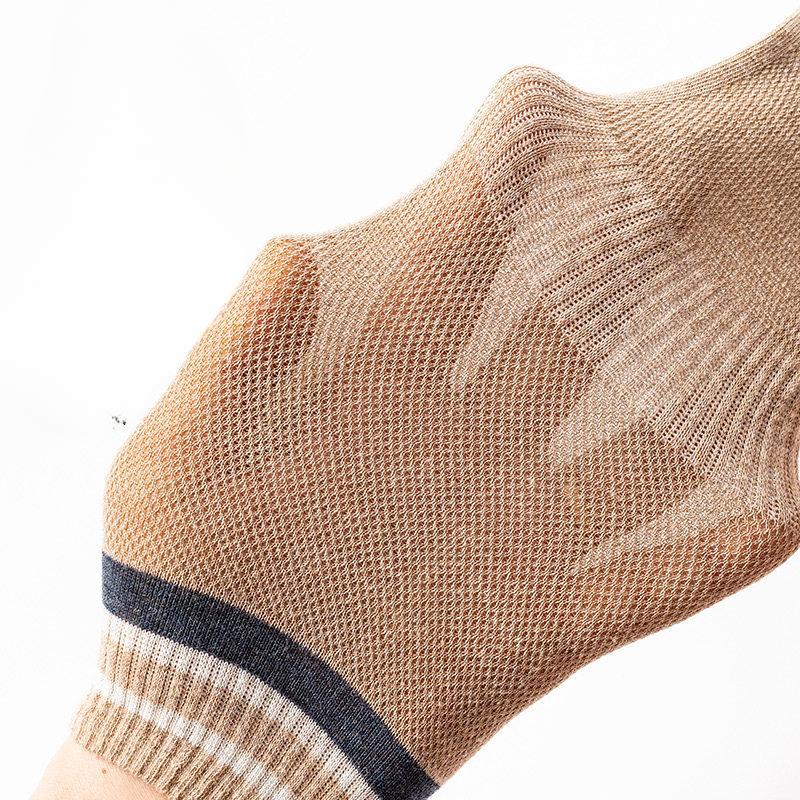 Five-fingered Socks for Men, Spring, Autumn and Summer, Thin Summer Short Cotton Socks, Mesh Sports Split-toe Socks, Mid-calf Socks