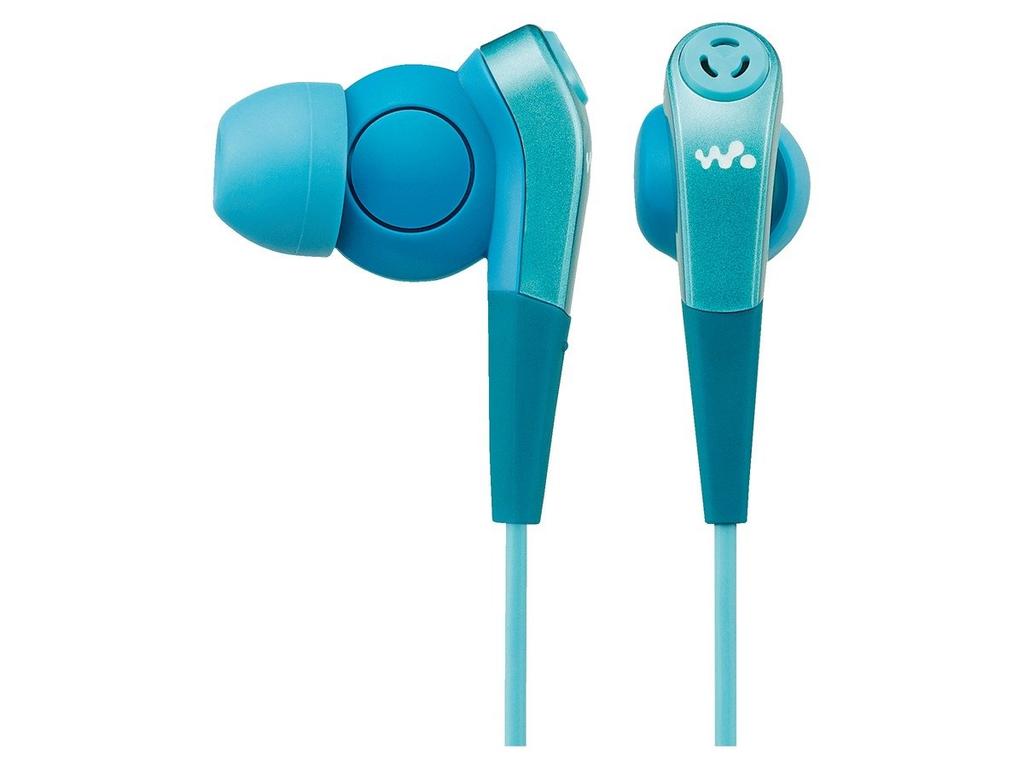 Sony Headphones for L MDR-NWNC33 Earphones Noise-Canceling In-Ear Walkman, Blue, MDR-NWNC33