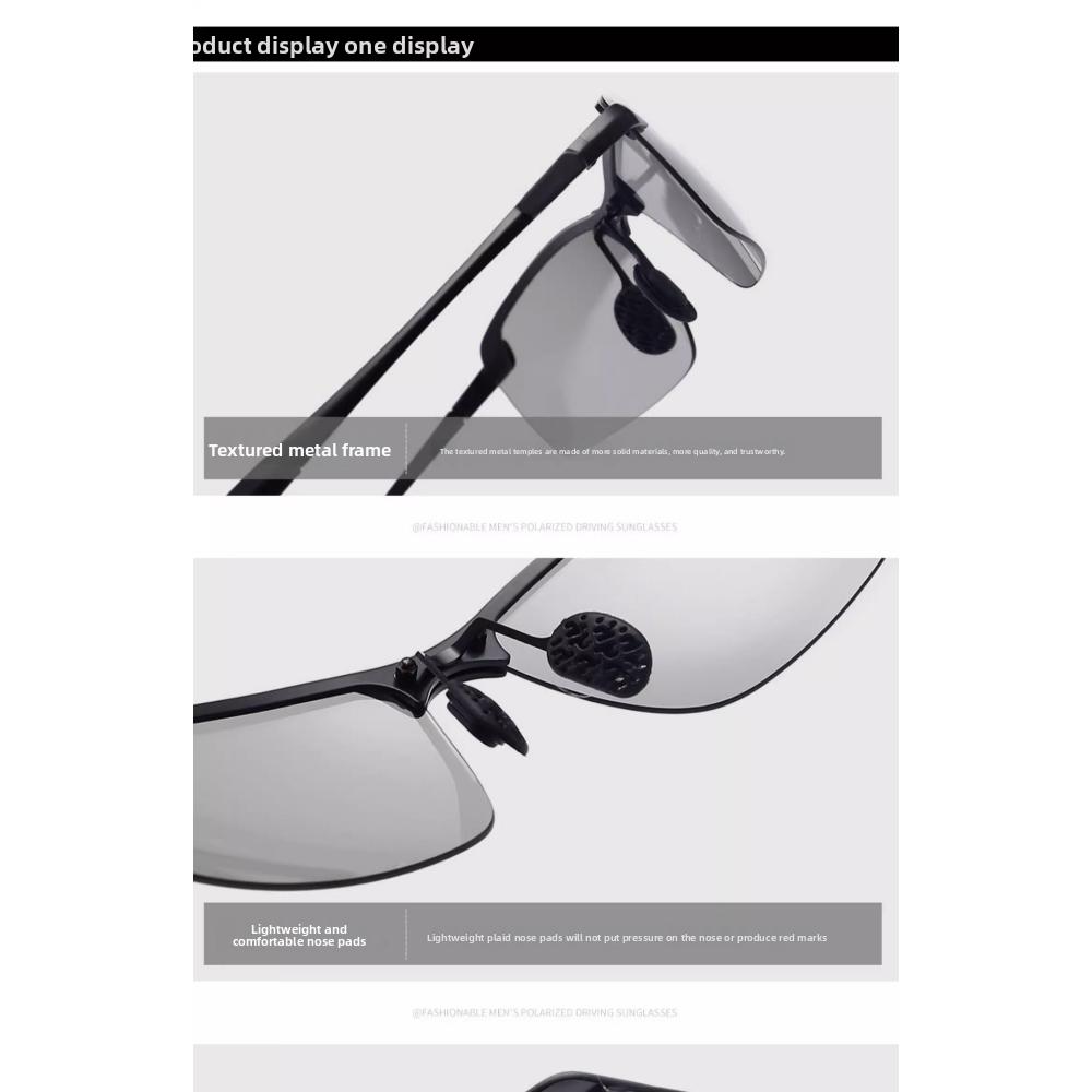 2024 New Polarized Color-changing Sunglasses 3043 Driving Fishing Cycling Sunglasses Men's Driving Glasses Day and Night
