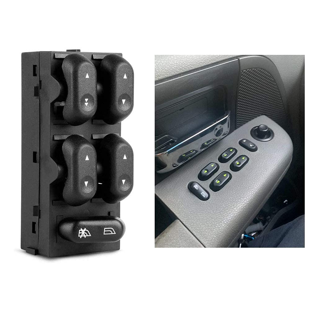 Driver Side Master Power Window Switch 5L1Z14529AA For Ford F150 2004 2005 2006 2007 2008, For Expedition 2003 2004 2005 2006, For Crown Victoria