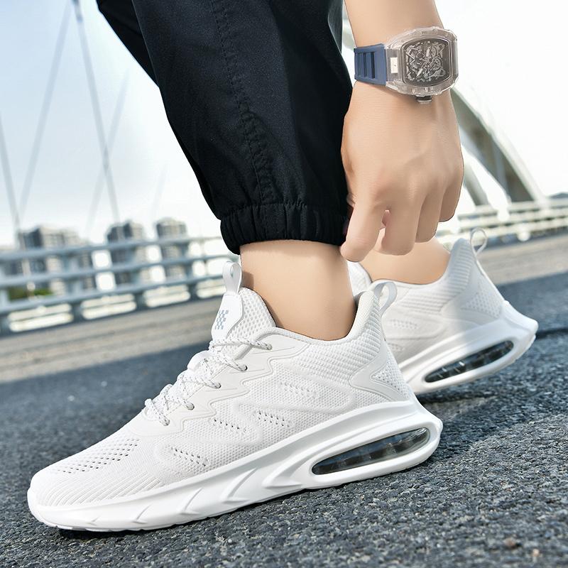 Fashion Running Shoes Shock-absorbing Sneakers 48 Mens Shoes Air Cushion Trendy Breathable Soft Sole Mens Casual Sports Shoes Shoes