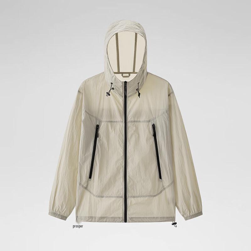 WEZHO Унисекс Легкая Ветровка с Капюшоном для Защиты от Солнца