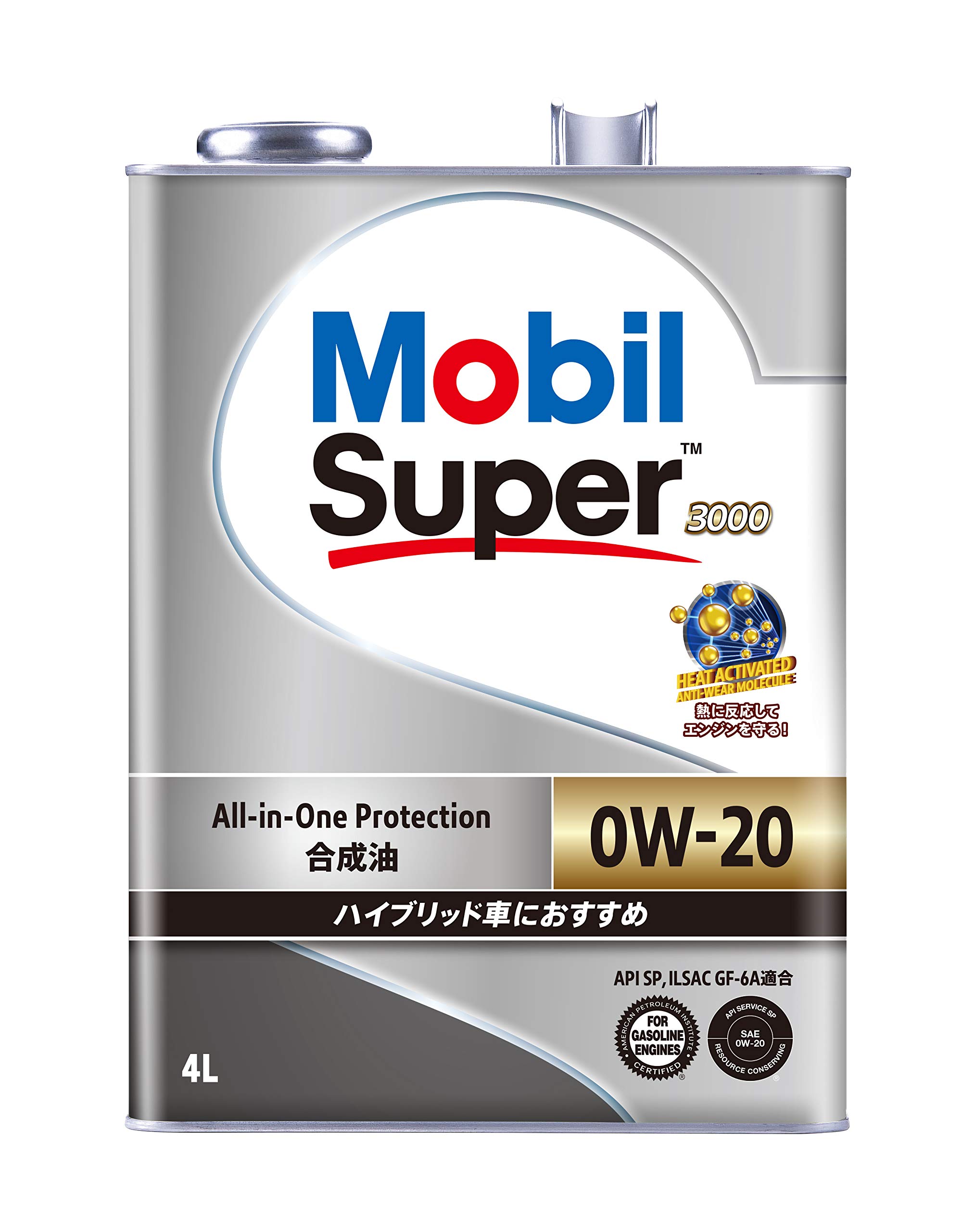 

Синтетична моторна олива Mobil Super 3000 0W-20 SP GF-6A, 4 л, Номер деталі 145027