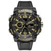 Men's Waterproof Luminous Running Alarm Clock Watch