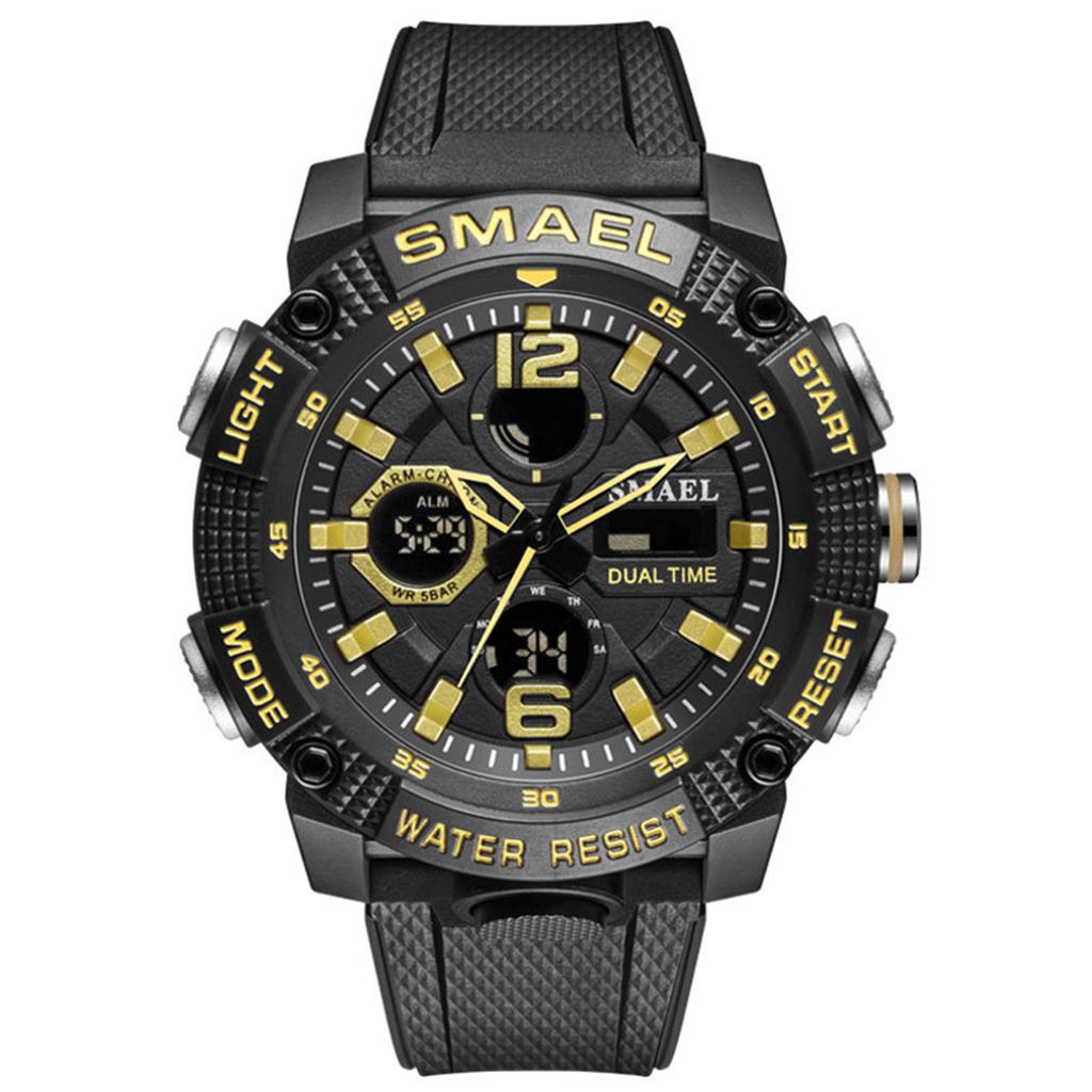 Men's Waterproof Luminous Running Alarm Clock Watch