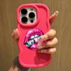 LZ18 Lips Kiss Wave Silicone Phone Cases for Samsung A15 S23 FE S24 Ultra A34 A54 A14 A55 Motorola G32 OnePlus Soft Cover