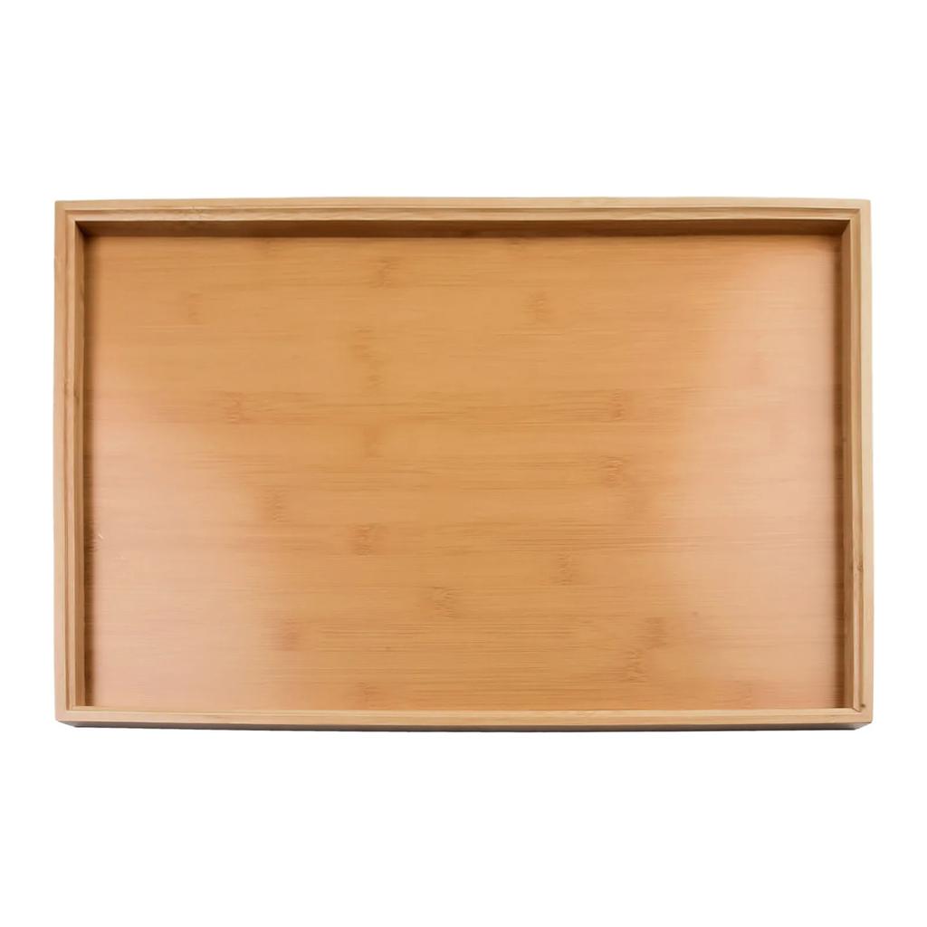 Bamboos Wood Rectangular Tea Tray Solid Wooden Tray Tea Cups Trays Stand Tray For Kitchen Party Tea Bar Storage Tray Tableware
