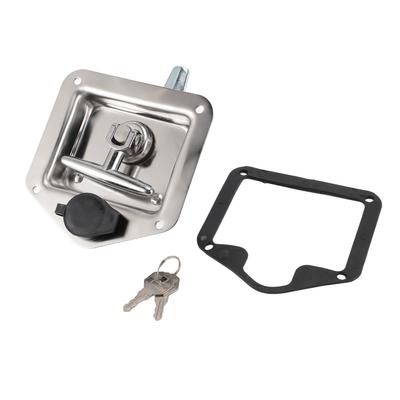 Loquet de Boîte à Outils de Camion Acier Inoxydable Encastré Poignée de Boîte à Outils Loquet Poignée en T Pliante Serrure pour