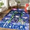 Blue Lock anime print Rug Floor Mat for Living Room or Bedroom Soft and Comfortable Carpet a Gift for Birthday and Holiday.