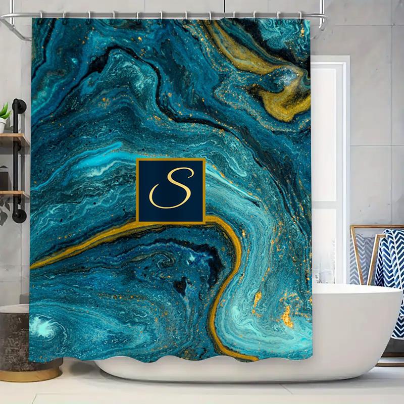 

Colorful Feather Print Shower Curtain Watercolor Leaves Design For Bathroom Decorations Waterproof Fabric Bath Mat Cover With Ho 90x180cm