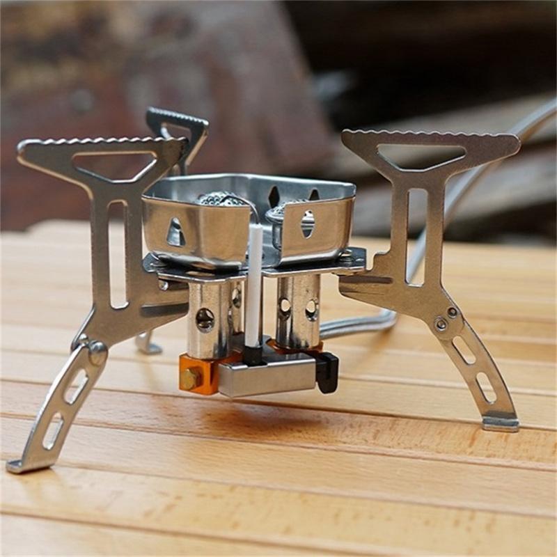 3-head Camping Stove Outdoor Portable Foldable Windproof Cooking Stove For Outdoor Camping Hiking