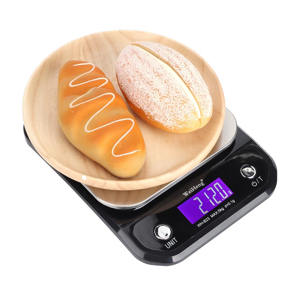 5kg 0.1g Electronic Digital Kitchen Scale Food Weight Scale for Cooking Baking(WH B23 )