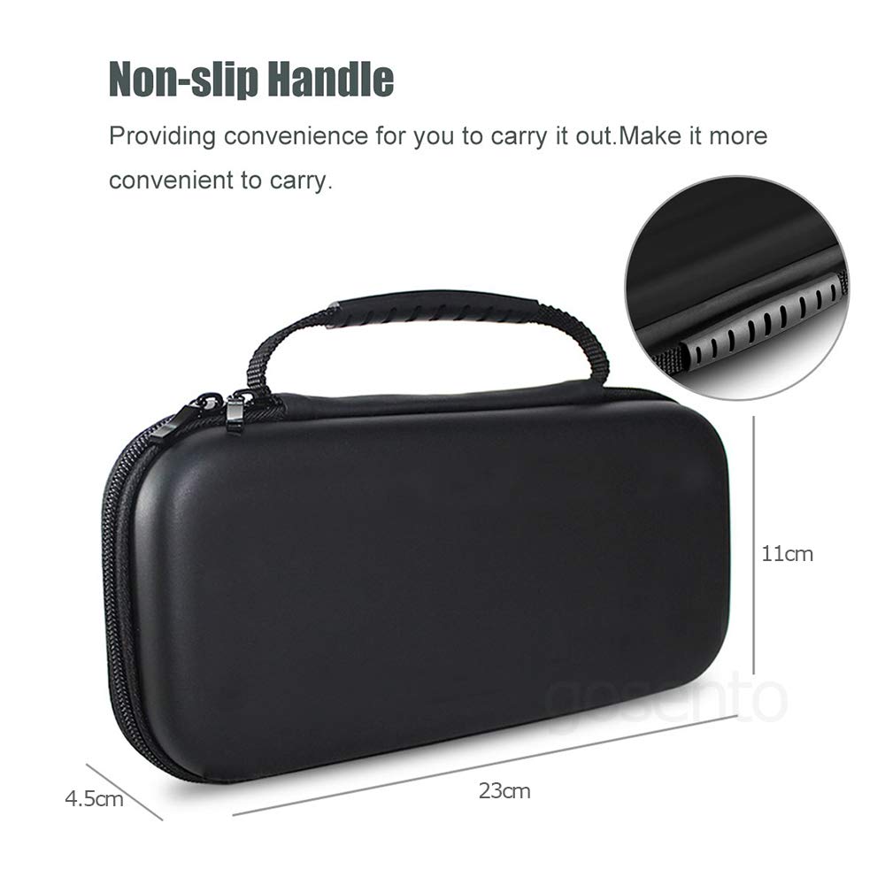 ELMK Ochranná přenosná rukojeť pro Nintendo Switch Lite, Ochranný kryt/pouzdro z EVA nylonu a popruhem pro Switch Lite, Kryt, Pouzdro, Kabelka, Taška, Switch,