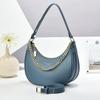 Pu Waterdrop Shape Handbag With Zipper Pocket For Daily Use