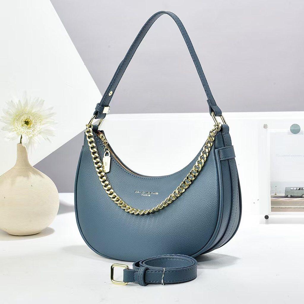 Pu Waterdrop Shape Handbag With Zipper Pocket For Daily Use