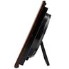CASIO Wall Wooden Nighttime Second Hand Stop Suitable for Wall or Tabletop Radio-Controlled Clock, Brown, 23.5cm Diameter, Analog, Frame, Function,