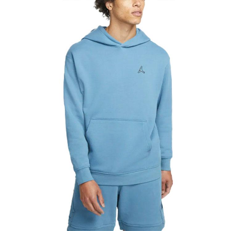 Jordan Sweatshirts Men's Blue Hooded Moderate Regular (Unisex) Sweatshirts DA9819 415