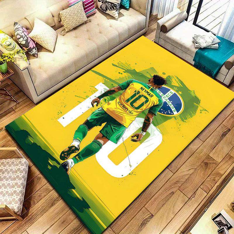 Neymar Carpet Rug for Living Room Bedroom Home Sofa Decoration,Kids play Non-slip Floor Mat
