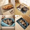 Non-Slip Anti Slip Mat Cartoon Cat Pattern Soft Pad Mat Home Decor Decorative Mat  Home Entrance
