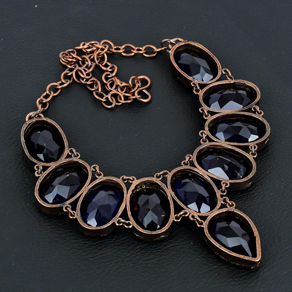 Amethyst Necklace, Copper Electroformed Gemstone Jewelry, Handmade Necklace Amazing Jewelry, Gift For Her