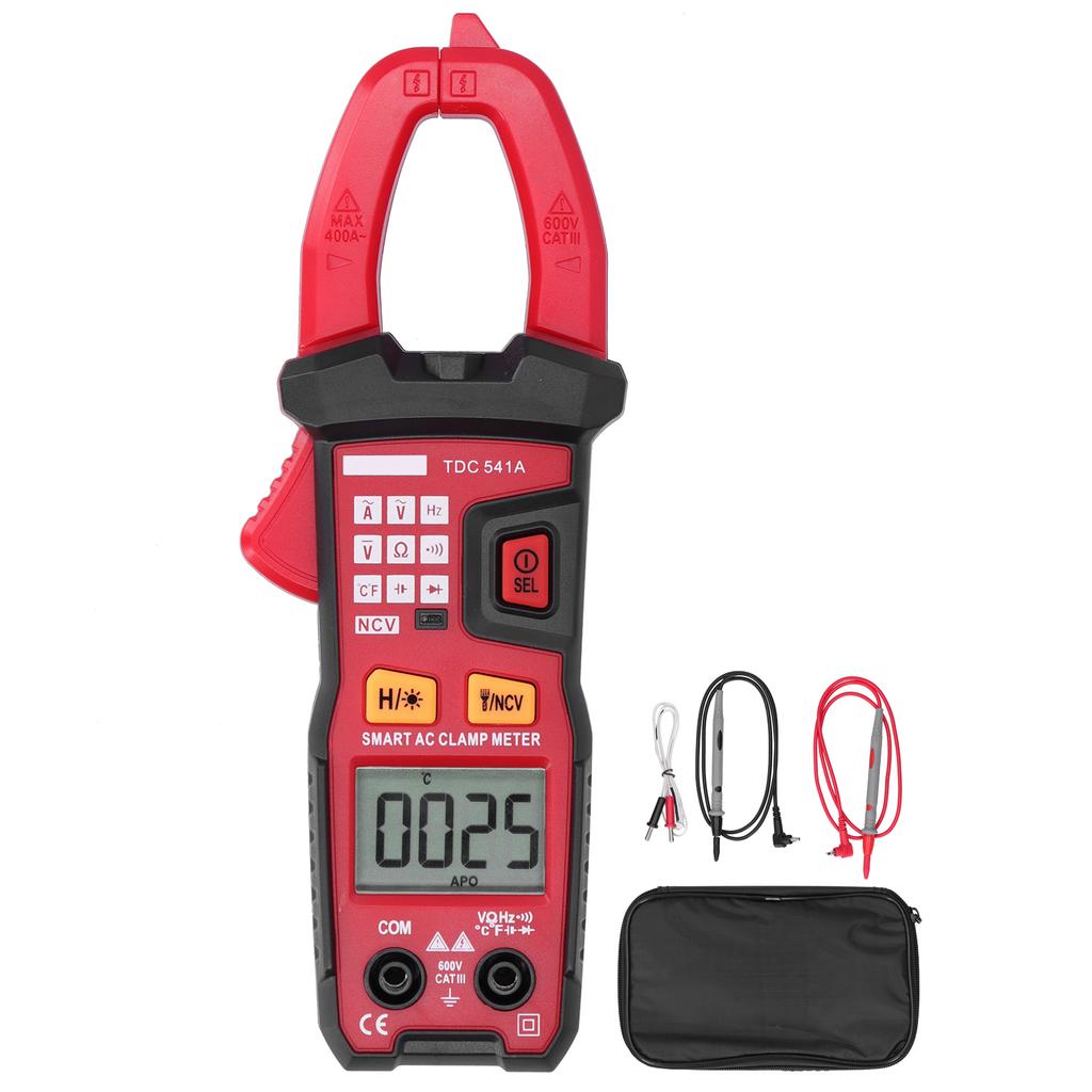 TDC541A Digital Clamp Meter Handheld AC DC Voltage AC Current Resistance Tester Meter