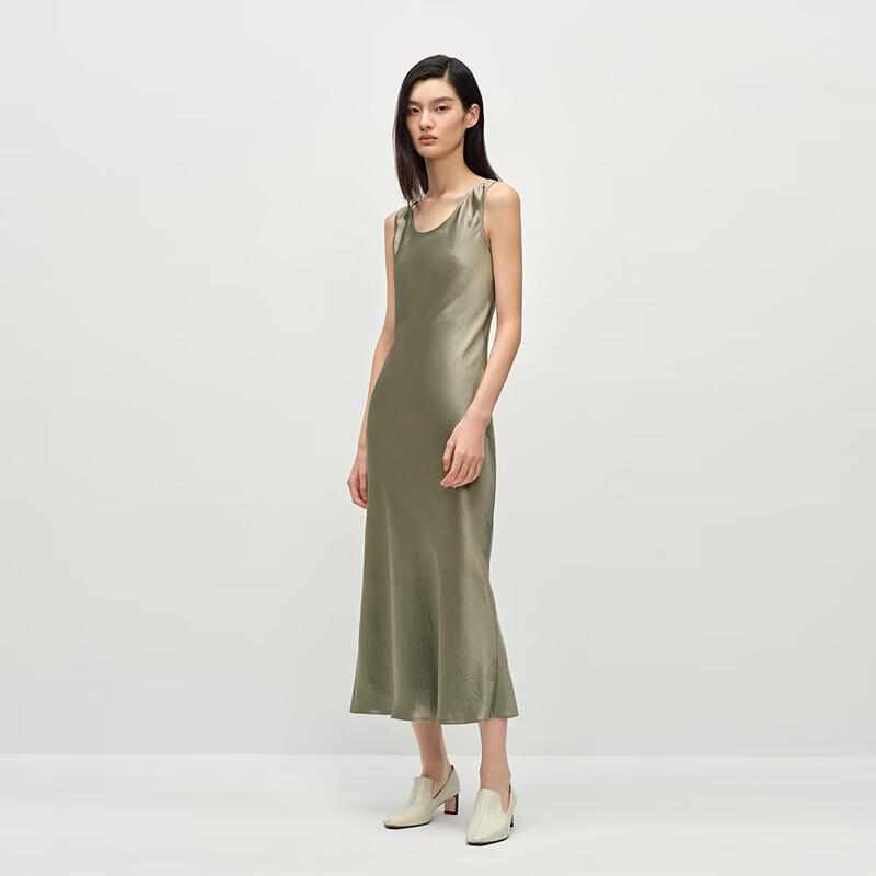 OVVOVV Women's Acetate Satin Strappy Dress