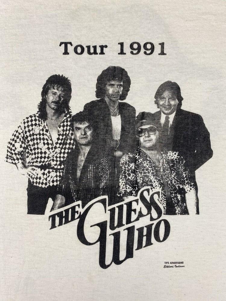 The Guess Who 1991 Tour Tshirt White Unisex T-Shirt XL